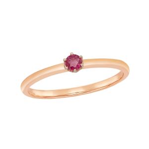 ジュエリーツツミ K10ピンクゴールドルビーリング : ジュエリーツツミ
