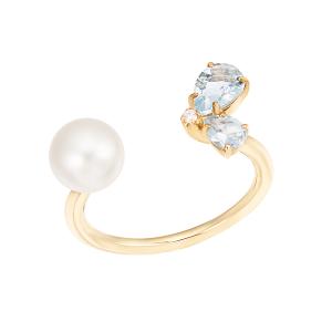 ジュエリーツツミ K10ピンクゴールド淡水パールリング（8.5mm