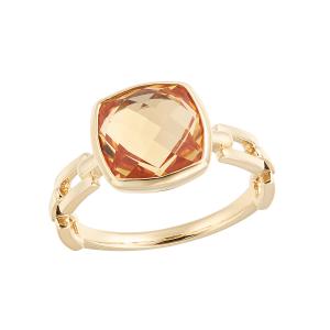 ジュエリーツツミ K10イエローゴールドシトリンリング : ジュエリー