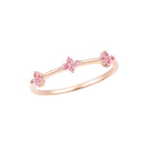 ジュエリーツツミ K10ピンクゴールドピンクサファイアリング（ピンキー