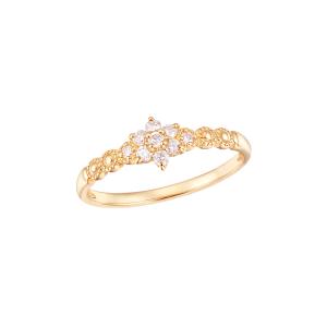 新同❗️14号✨ジュエリーツツミ❗️D0.15CT✨k18YGダイヤモンドリング ジュエリーツツミ K18イエローゴールドダイヤモンドリング