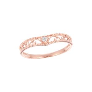 ジュエリーツツミ K10ピンクゴールドピンクサファイアリング（ピンキー