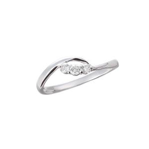 ジュエリーツツミ K10ホワイトゴールドダイヤモンドリング