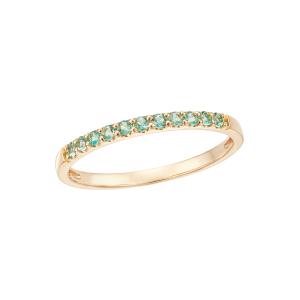 ジュエリーツツミ K10イエローゴールドエメラルドリング : ジュエリー