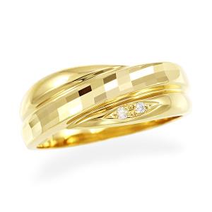 ジュエリーツツミ K18イエローゴールドダイヤモンドリング