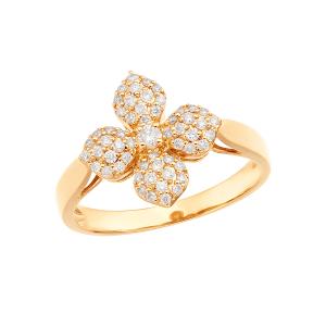 K18イエローゴールドダイヤモンドリング