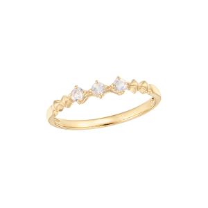 ジュエリーツツミ K10イエローゴールドマルチストーンリング（ピンキー