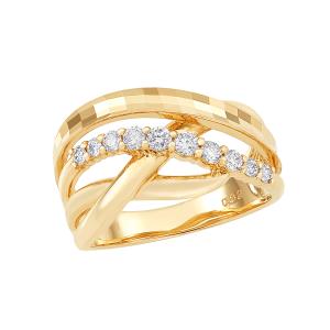 ジュエリーツツミ K18エタニティリング #11 ジュエリーツツミ ツツミ 指輪 K18イエローゴールド ダイヤモンド