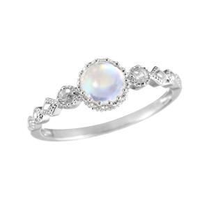 ジュエリーツツミ K10イエローゴールドブルームーンストーンリング