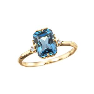 ジュエリーツツミ K10イエローゴールドマルチストーンリング