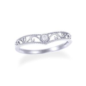 ジュエリーツツミ K10ホワイトゴールドブルートパーズリング（ピンキー