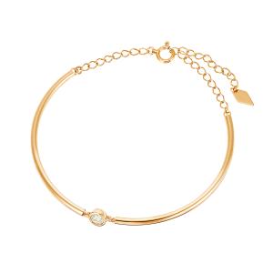 ジュエリーツツミ K18イエローゴールドダイヤモンドブレスレット