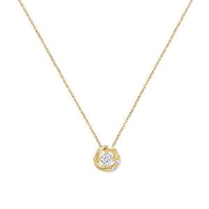 ジュエリーツツミ K18イエローゴールド鑑定書付ダイヤモンドネックレス