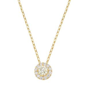 K18 天然ダイモンドジュエリーデザイ　本鼈甲 ダイヤに彫金細工の帯留め　12g ジュエリーツツミ K18イエローゴールド鑑定書付ダイヤモンドネックレス