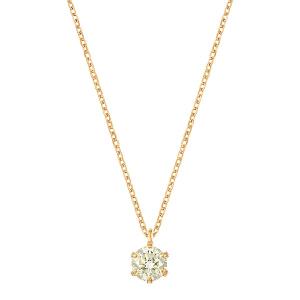 ジュエリーツツミ K18イエローゴールド鑑定書付ダイヤモンドネックレス