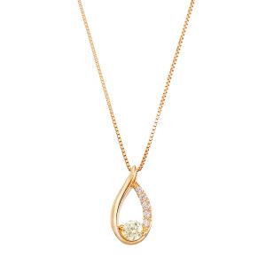 ジュエリーツツミ K10ホワイトゴールドダイヤモンドネックレス