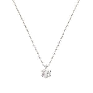 ジュエリーツツミ プラチナ鑑定書付ダイヤモンドネックレス（0.2