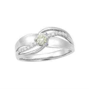 ジュエリーツツミ プラチナ鑑定書付ダイヤモンドリング(0.18カラット