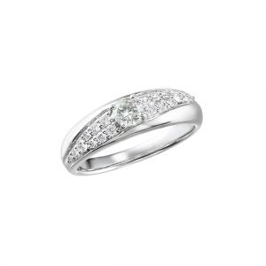 ダイヤモンドシライシ ソリティア 0.338ct Pt900 鑑定書 グレード付き