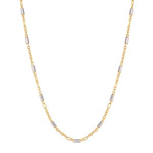 ジュエリーツツミ K18イエローゴールドネックレス（45cm