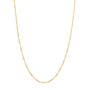 ジュエリーツツミ K18イエローゴールドネックレス（45cm