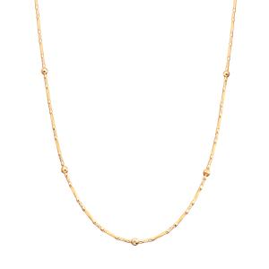 ジュエリーツツミ K18イエローゴールドロングネックレス（60cm
