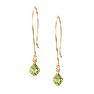 ジュエリーツツミ K10イエローゴールドレモンクォーツピアス