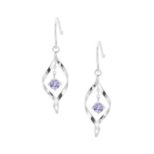 ジュエリーツツミ K10ホワイトゴールドタンザナイトピアス