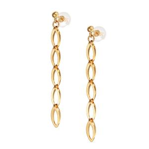 ジュエリーツツミ K18イエローゴールドターコイズピアス : ジュエリー