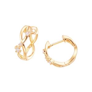 ジュエリーツツミ プラチナダイヤモンドピアス Pt900 H&C フックピアス