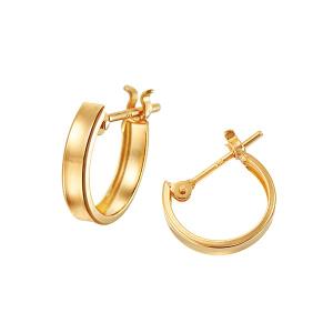 ジュエリーツツミ K10イエローゴールドカルセドニーピアス