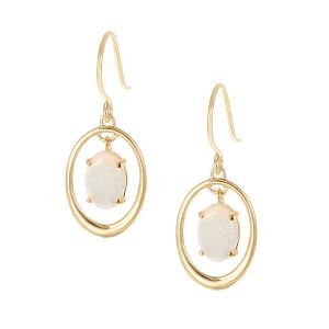 ジュエリーツツミ K10イエローゴールドオパールピアス : ジュエリー