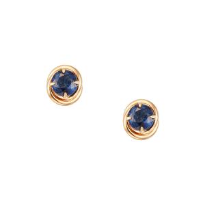 ジュエリーツツミ K10ホワイトゴールドサファイアピアス : ジュエリー