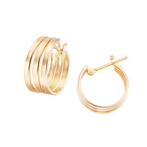 ジュエリーツツミ K18イエローゴールドダイヤモンドピアス