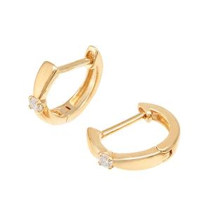 ジュエリーツツミ K10ホワイトゴールドダイヤモンドピアス