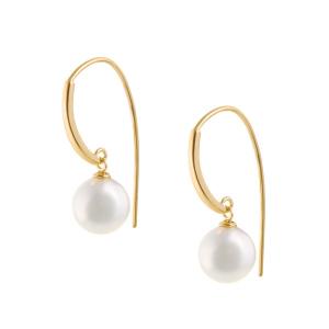 MIKIMOTO（ミキモト） ピアス パール 真珠 8.4mm フック 一粒 K18WG