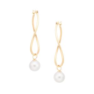 ジュエリーツツミ K10イエローゴールド淡水パールピアス : ジュエリー