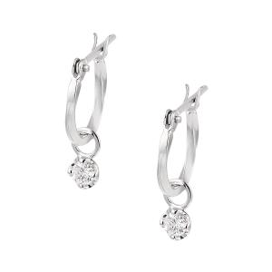 ジュエリーツツミ プラチナダイヤモンドピアス Pt900 H&C フックピアス