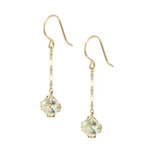 ジュエリーツツミ K10イエローゴールドレモンクォーツピアス