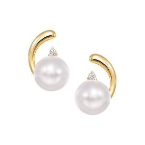 ジュエリーツツミ プラチナアコヤ真珠ピアス（7.5mm） : ジュエリー