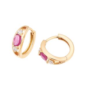 ジュエリーツツミ K10ホワイトゴールドダイヤモンドピアス フープ