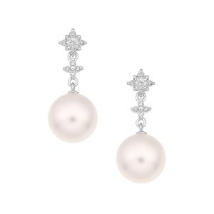 ジュエリーツツミ プラチナアコヤ真珠ピアス（7.5mm） : ジュエリー