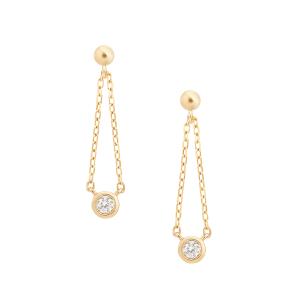 ジュエリーツツミ K18イエローゴールドアコヤ真珠ピアス（7mm