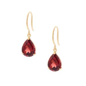 ジュエリーツツミ K10イエローゴールドスモーキークォーツピアス