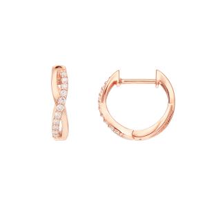 ジュエリーツツミ K10ホワイトゴールドダイヤモンドピアス