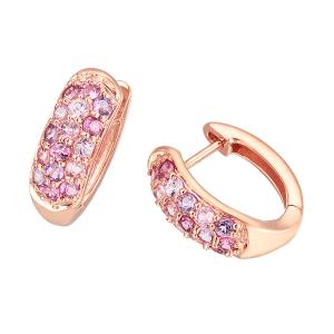 ジュエリーツツミ K10ピンクゴールドマルチストーンピアス