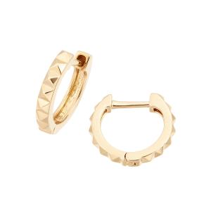 ジュエリーツツミ　K10イエローゴールドフープピアス ジュエリーツツミ K10イエローゴールド ダイヤモンド ピアス フープ 中