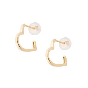 ジュエリーツツミ プラチナダイヤモンドピアス Pt ホースシュー 馬蹄