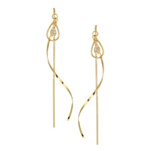 K18イエローゴールドダイヤモンドピアス :RPE443-001:ジュエリーツツミ