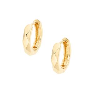 ジュエリーツツミ K10ホワイトゴールドダイヤモンドピアス フープ